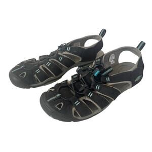 KEEN Clearwater CNX Leather Comfort Contour Sandals Hike Beach Summer Women 9.5